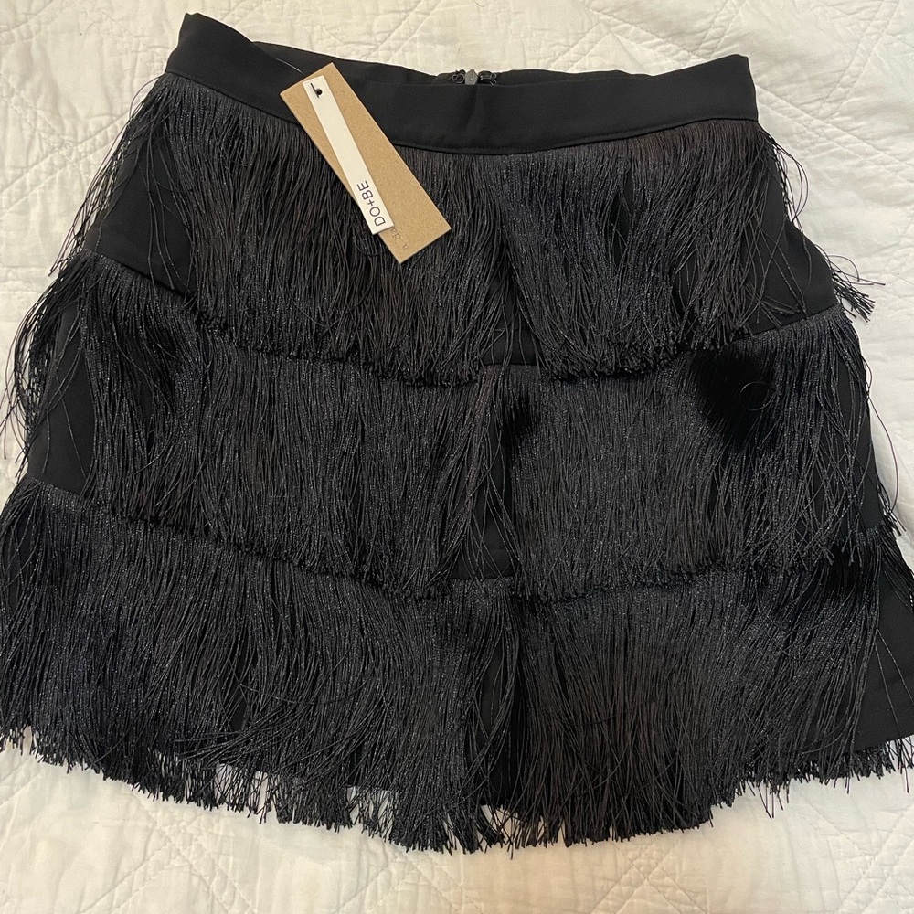 Do+Be Tassel Fringe Skirt NWT